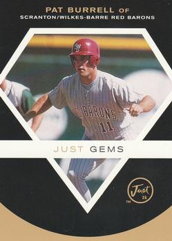 2000 Just - Gems Justifiable #JG2 Pat Burrell  Front