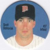 1995 Coca-Cola Minnesota Twins Pogs SGA #NNO Scott Stahoviak Front