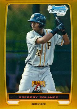 2012 Bowman Chrome - Prospects Gold Refractor #BCP182 Gregory Polanco Front