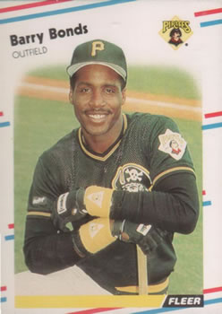 1988 Fleer #322 Barry Bonds Front