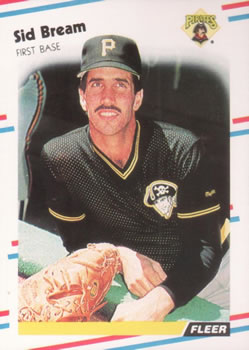 1988 Fleer #324 Sid Bream Front