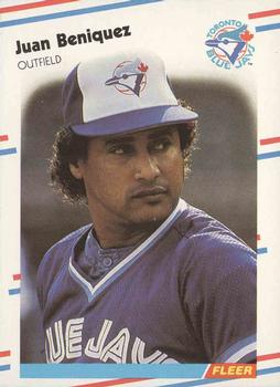 1988 Fleer #104 Juan Beniquez Front