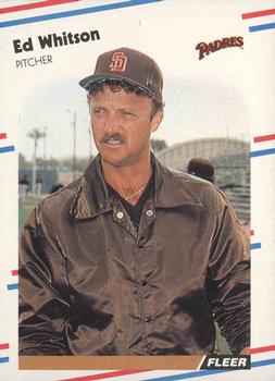 1988 Fleer #599 Ed Whitson Front