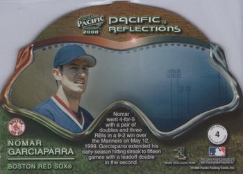 2000 Pacific - Reflections #4 Nomar Garciaparra  Back