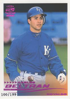2000 Pacific Crown Collection - Holographic Purple #137 Carlos Beltran Front