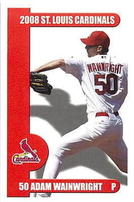 2008 St. Louis Cardinals Police #NNO Adam Wainwright Front