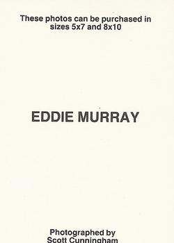 1986 Scott Cunningham (unlicensed) #NNO Eddie Murray Back