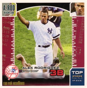2009 Enterplay MLB Fan Pak #5 Alex Rodriguez Front