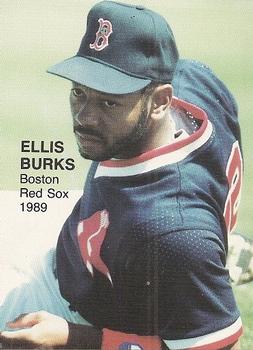 1989 Pacific Cards & Comics Action Superstars Display Card (unlicensed) #4 Ellis Burks Front