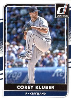 2016 Donruss #123 Corey Kluber Front