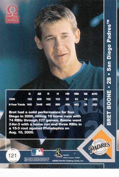 2000 Pacific Omega - Gold #121 Bret Boone  Back