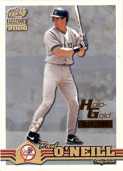 2000 Pacific Paramount - Holo-Gold #163 Paul O'Neill  Front