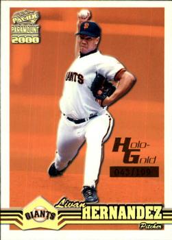 2000 Pacific Paramount - Holo-Gold #213 Livan Hernandez  Front