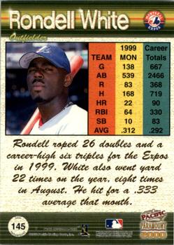 2000 Pacific Paramount - Holo-Green #145 Rondell White  Back