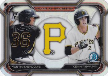 2015 Bowman Draft - Teams of Tomorrow Die Cuts #TDC-17 Austin Meadows / Kevin Newman Front