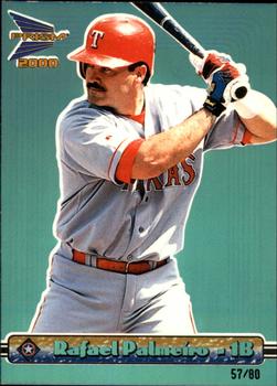 2000 Pacific Prism - Holographic Blue #143 Rafael Palmeiro  Front
