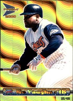 2000 Pacific Prism - Holographic Gold #4 Mo Vaughn  Front