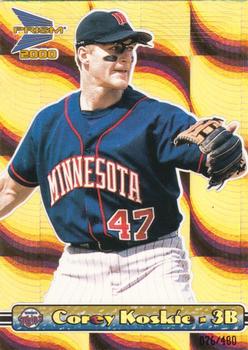 2000 Pacific Prism - Holographic Gold #84 Corey Koskie  Front