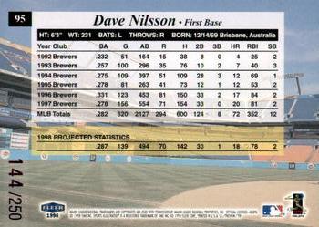 1998 Sports Illustrated - Extra Edition #95 Dave Nilsson Back