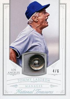 2015 Panini National Treasures - Prime Button #100 Tommy Lasorda Front