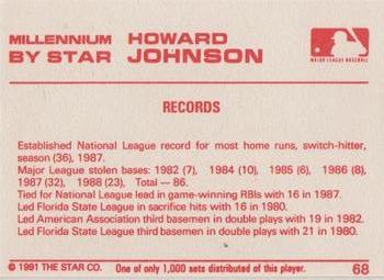 1991 Star Millennium #68 Howard Johnson Back
