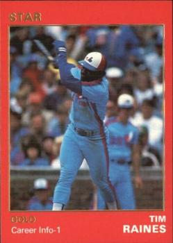 1990 Star Gold #40 Tim Raines Front