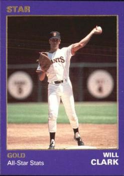 1990 Star Gold #68 Will Clark Front
