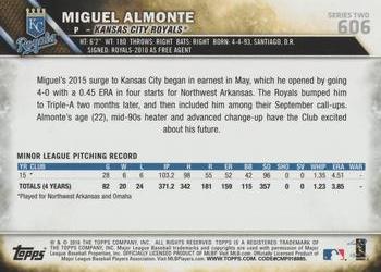 2016 Topps - Rainbow Foil #606 Miguel Almonte Back