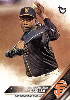 2016 Topps - Vintage Stock #605 Santiago Casilla Front