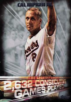 2016 Topps - The Greatest Streaks #GS-01 Cal Ripken Jr. Front