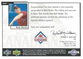 2000 SP Top Prospects - Chirography #MM Mark Mulder  Back