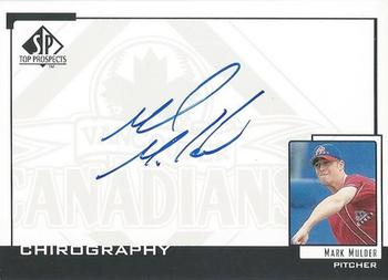 2000 SP Top Prospects - Chirography #MM Mark Mulder  Front