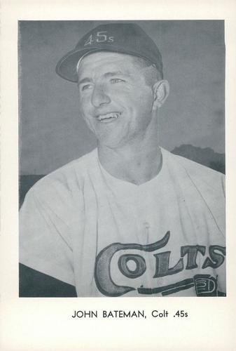 1963 Sports Service Houston Colt .45s #NNO John Bateman Front