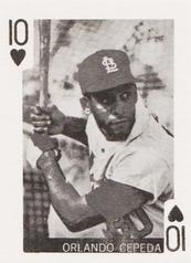 1969 Globe Imports Playing Cards Gas Station Issue #10♥ Orlando Cepeda Front