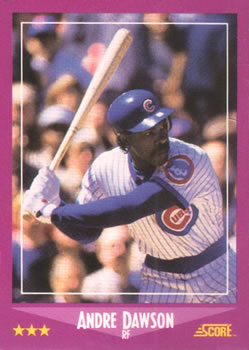 1988 Score #4 Andre Dawson Front