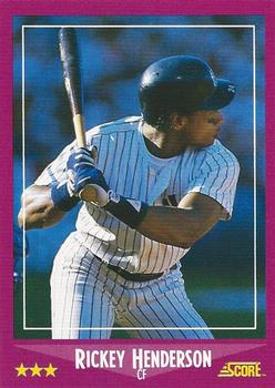 1988 Score #13 Rickey Henderson Front