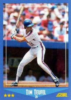 1988 Score #128 Tim Teufel Front