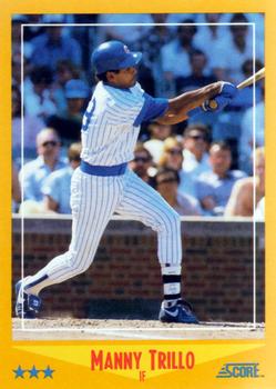 1988 Score #524 Manny Trillo Front