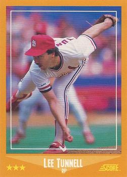 1988 Score #587 Lee Tunnell Front