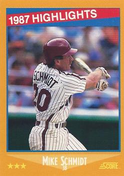 1988 Score #657 Mike Schmidt Front