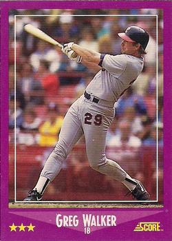 1988 Score #93 Greg Walker Front