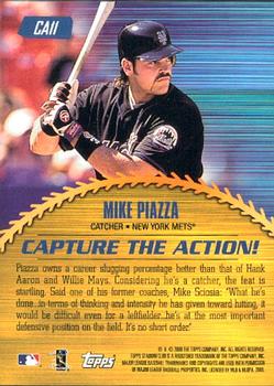 2000 Stadium Club - Capture the Action #CA11 Mike Piazza Back