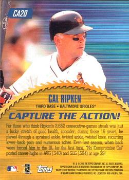2000 Stadium Club - Capture the Action #CA20 Cal Ripken Jr. Back