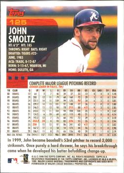 2000 Topps - Home Team Advantage #125 John Smoltz Back