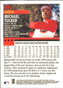 2000 Topps - Home Team Advantage #304 Michael Tucker Back