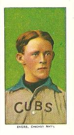 1988 Card Collectors 1909-11 T206 (Reprint) #NNO Johnny Evers Front