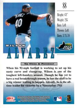 1998 Studio #88 Wilson Alvarez Back