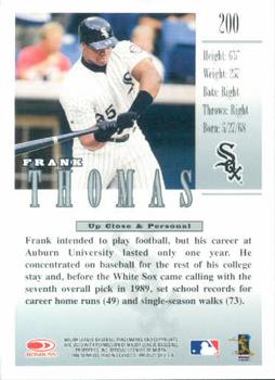 1998 Studio #200 Frank Thomas Back