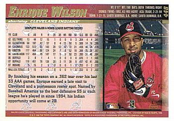 1998 Topps #448 Enrique Wilson Back