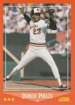 1988 Score Rookie & Traded #77T Oswald Peraza Front